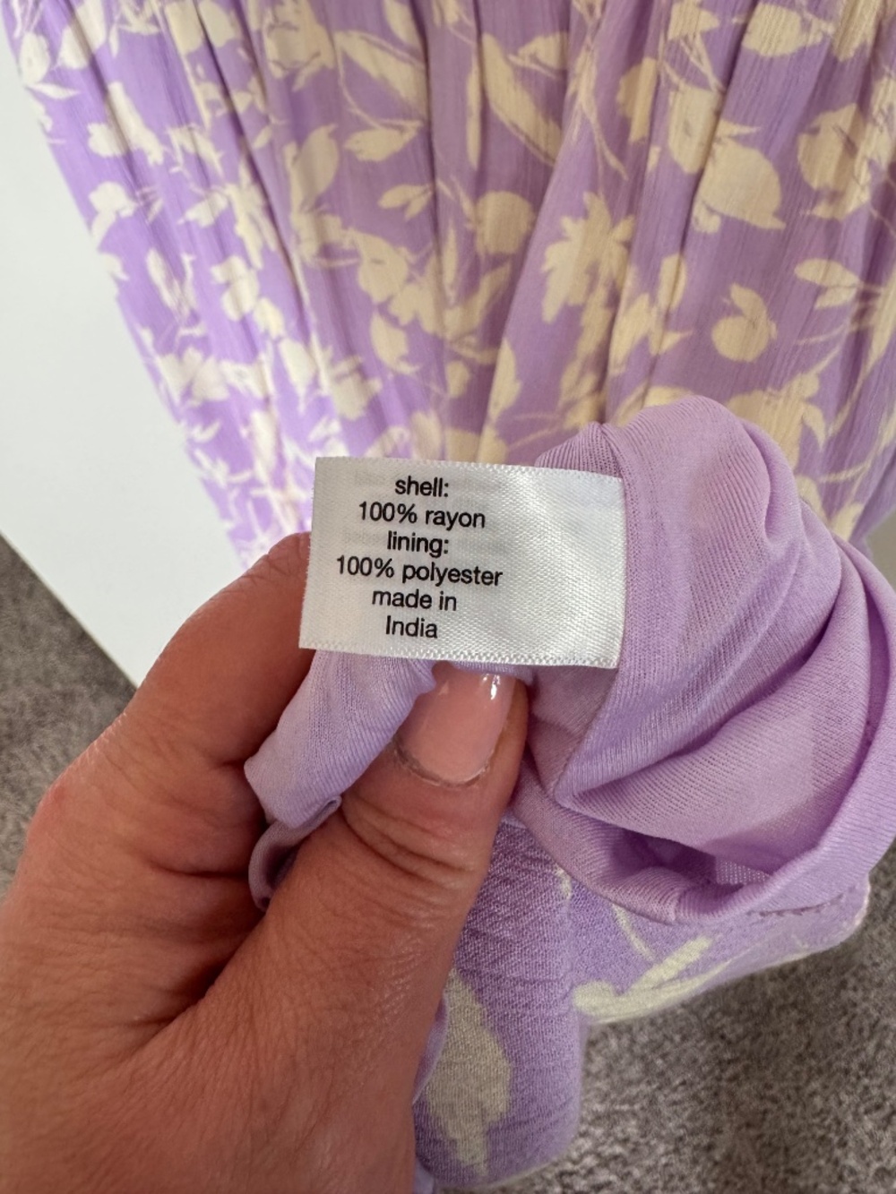Lane Bryant Light Purple and White Floral Dress - Picture 5 of 5